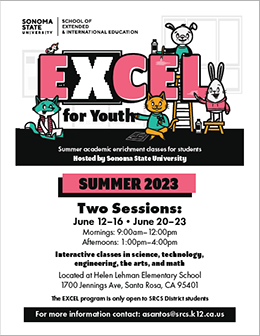 EXCEL Santa Rosa City Schools 2023 Flyer
